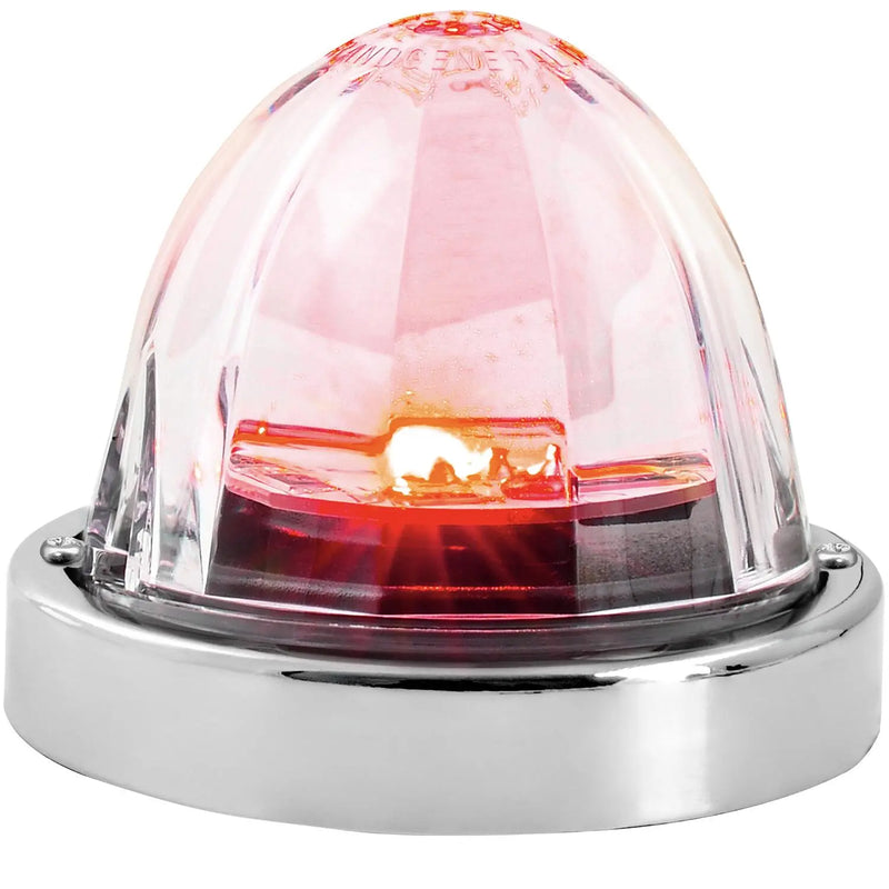 Super Star (Plastic lens) Watermelon Surface Mount LED Sealed Light With Bezel (CHOOSE COLOR) watermelon glass lens red/clear Light Gray