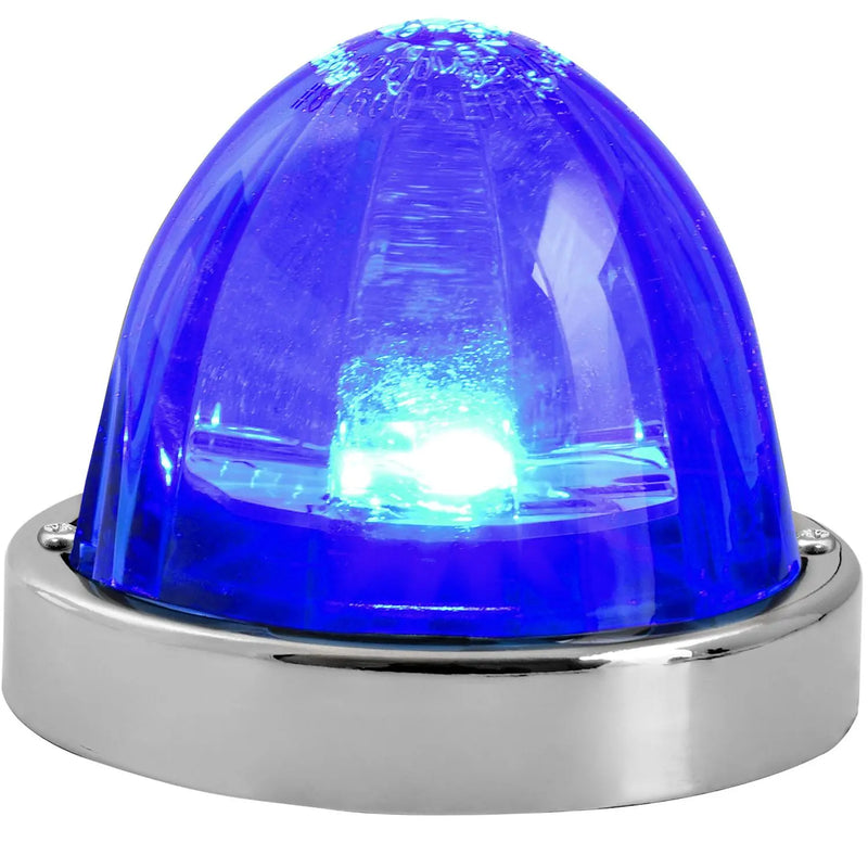 Super Star (Plastic lens) Watermelon Surface Mount LED Sealed Light With Bezel (CHOOSE COLOR) watermelon glass lens amber/amber,amber/clear,red/red,red/clear,white/clear,blue/blue,blue/clear,green/green,green/clear Royal Blue