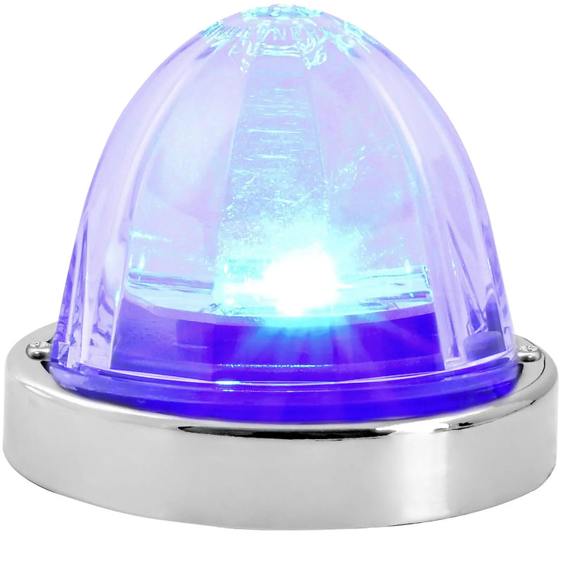 Super Star (Plastic lens) Watermelon Surface Mount LED Sealed Light With Bezel (CHOOSE COLOR) watermelon glass lens blue/clear Light Gray