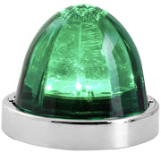 Super Star (Plastic lens) Watermelon Surface Mount LED Sealed Light With Bezel (CHOOSE COLOR) watermelon glass lens amber/amber,amber/clear,red/red,red/clear,white/clear,blue/blue,blue/clear,green/green,green/clear Medium Sea Green