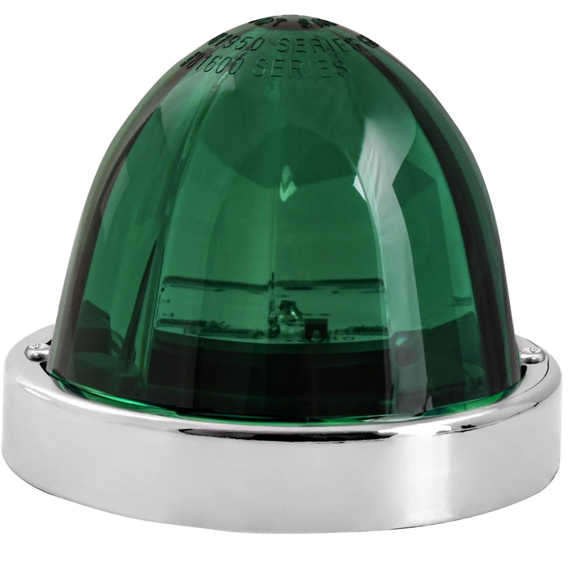 Super Star (Plastic lens) Watermelon Surface Mount LED Sealed Light With Bezel (CHOOSE COLOR) watermelon glass lens green/green Dark Slate Gray