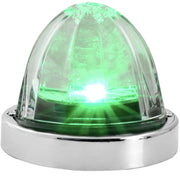 Super Star (Plastic lens) Watermelon Surface Mount LED Sealed Light With Bezel (CHOOSE COLOR) watermelon glass lens green/clear Gray