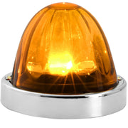 Super Star Watermelon (Glass Lens) Surface Mount LED Sealed Light With Bezel (CHOOSE COLOR) watermelon glass lens amber/light amber Goldenrod