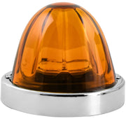 Super Star Watermelon (Glass Lens) Surface Mount LED Sealed Light With Bezel (CHOOSE COLOR) watermelon glass lens amber/dark amber,amber/light amber,red/red,amber/clear,red/clear,white/clear,blue/clear,green/clear Chocolate