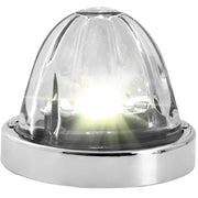 Super Star Watermelon (Glass Lens) Surface Mount LED Sealed Light With Bezel (CHOOSE COLOR) watermelon glass lens white/clear Light Gray