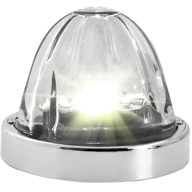 Super Star Watermelon (Glass Lens) Surface Mount LED Sealed Light With Bezel (CHOOSE COLOR) watermelon glass lens white/clear Light Gray