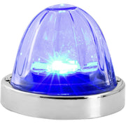 Super Star Watermelon (Glass Lens) Surface Mount LED Sealed Light With Bezel (CHOOSE COLOR) watermelon glass lens blue/clear Light Steel Blue