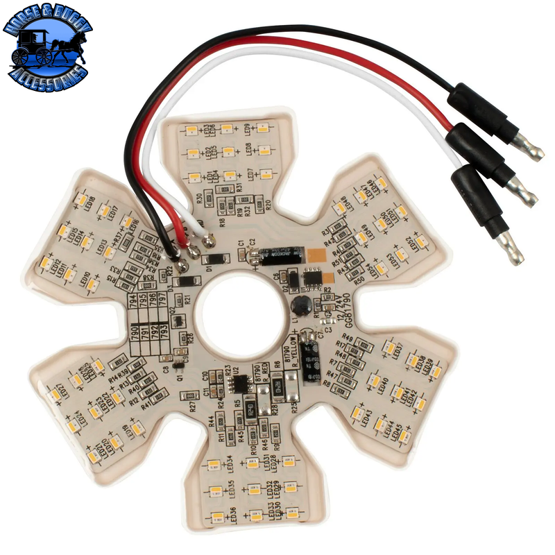 81794 Ultra Thin Hex Air Cleaner Dual Color LED Light (RED/BLUE)