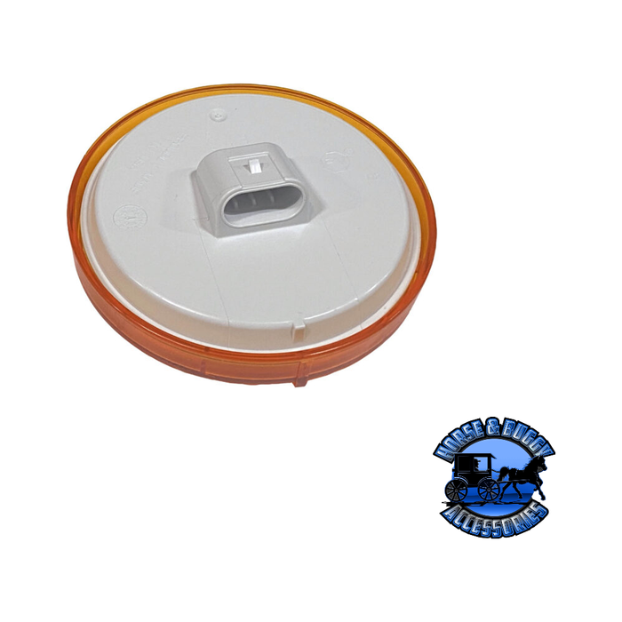 Gray 817SA-9 LED Strobe Light, Round, AMP, Grommet-Mount, Class 1, 4″, Multi-volt, amber