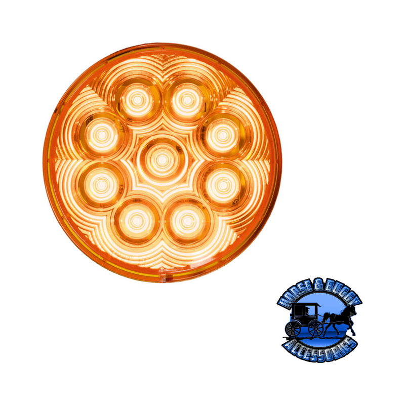 817SA-9 LED Strobe Light, Round, AMP, Grommet-Mount, Class 1, 4″, Multi-volt, amber Goldenrod