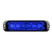 Black 5″ MEDIUM RECTANGULAR HIGH POWER LED STROBE LIGHT, BLUE/BLUE