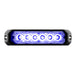 Black 5″ MEDIUM RECTANGULAR HIGH POWER LED STROBE LIGHT, BLUE/CLEAR