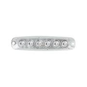 5-1/8" ULTRA THIN WHITE/CLEAR 6 LED STROBE LIGHT ULTRA THIN LED LIGHT Light Gray