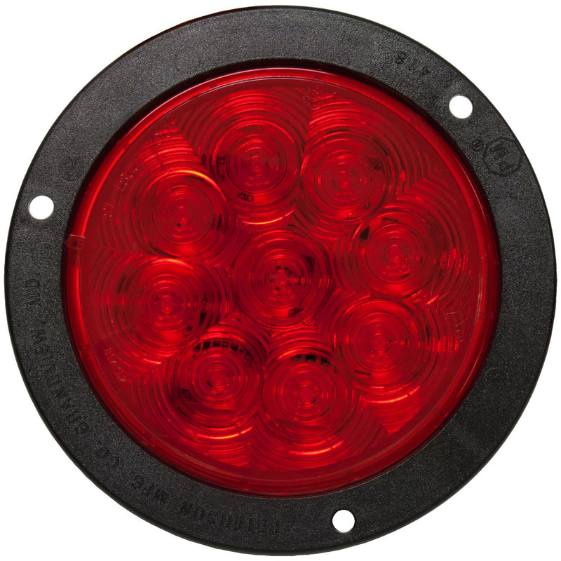 M824R-9 Lumen X® PL3 4 inch Round Stop / Turn / Tail Light; flange; poly bag