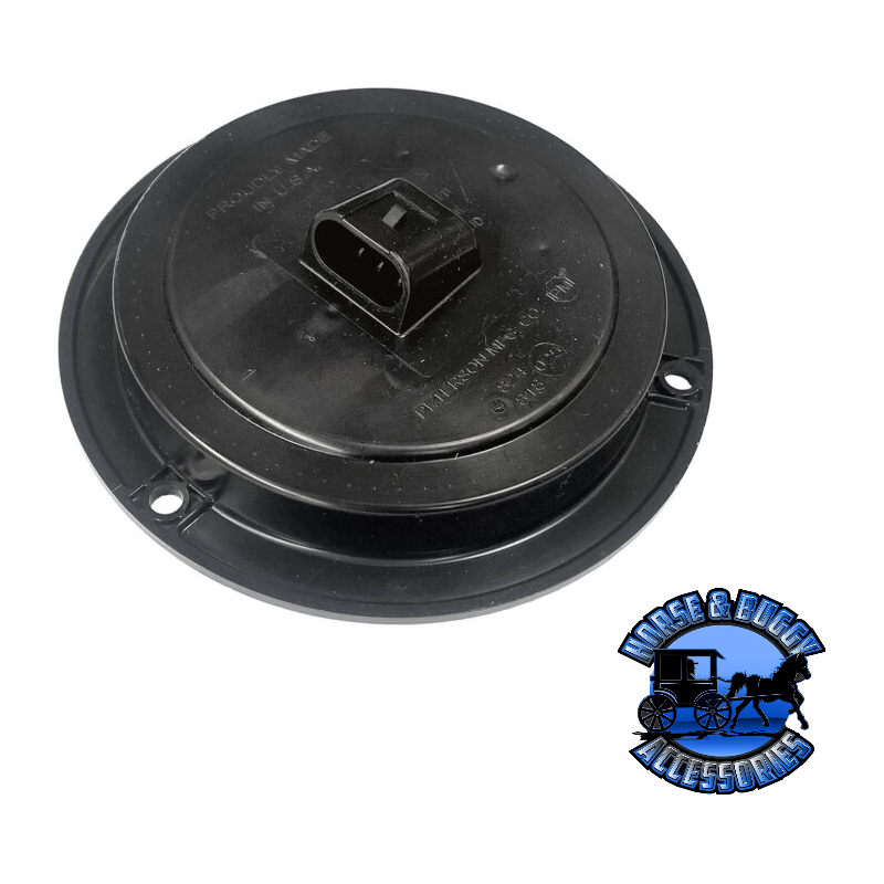 818C-9 4'' White LED Back-Up Light, Round, AMP Housing Flange-Mount Dark Slate Gray