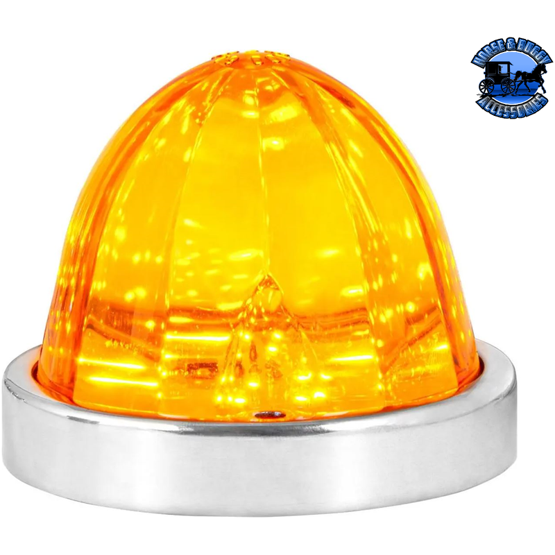 Grand General CLASSIC WATERMELON SURFACE MOUNT LED LIGHT TURN/MARKER LIGHTS watermelon sealed led 81940 amber/amber Gold