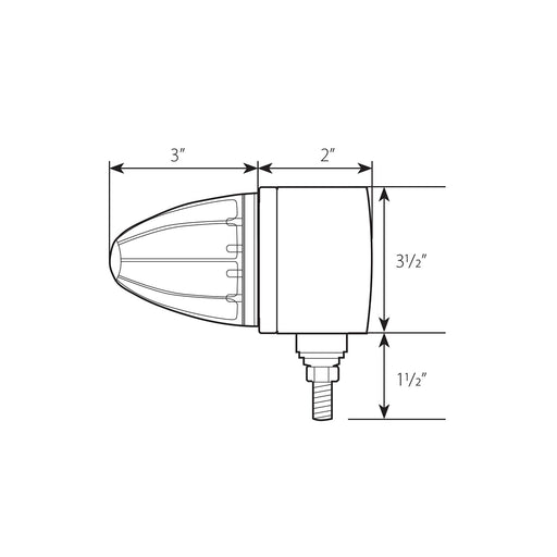 81971 Single Face Watermelon Bullet LED Light