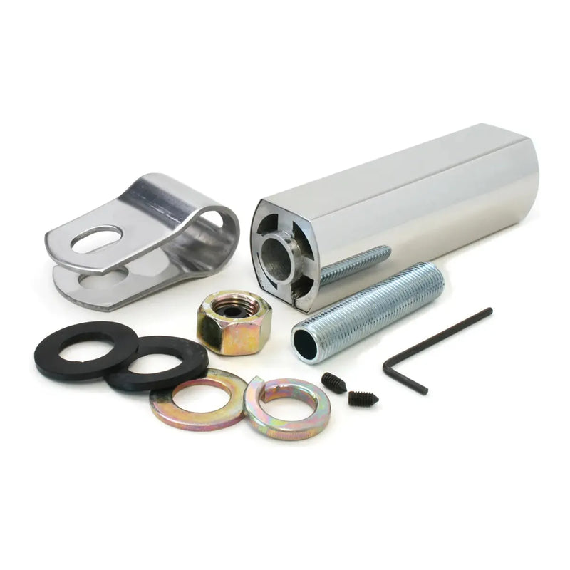 #81961 6" L ALUM. W/S.S. EXTENSION S.S. MIRROR ARM CLAMP & HW mirror extension Light Gray