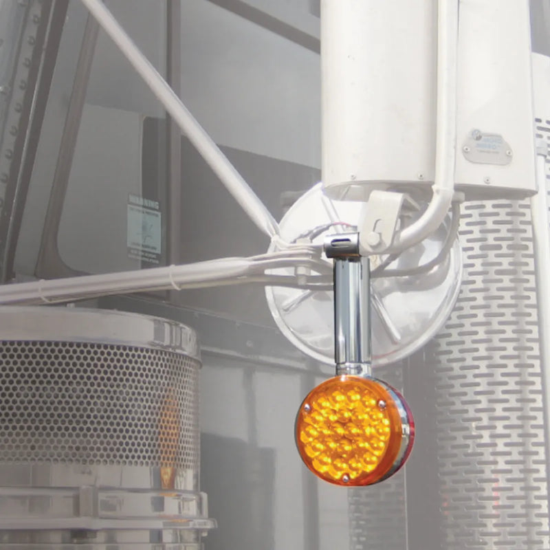 5" L ALUM. W/S.S. EXTENSION S.S. MIRROR ARM CLAMP & HW Light Slate Gray