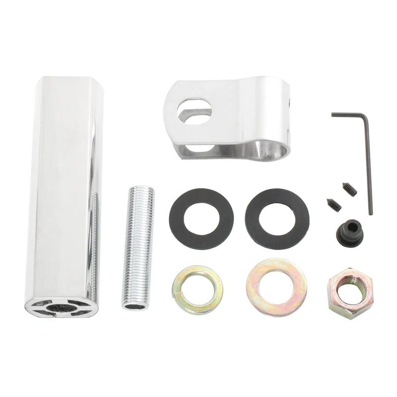 5" L ALUM. W/S.S. EXTENSION S.S. MIRROR ARM CLAMP & HW Antique White