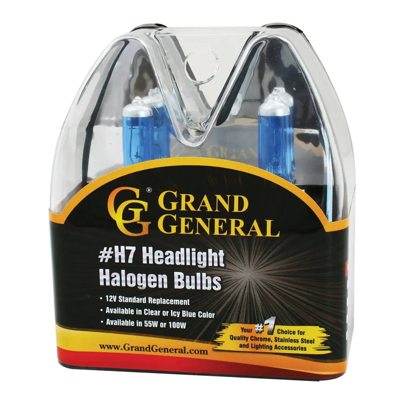 H7 Headlight Halogen Bulb (ICY BLUE) #82057 Tan
