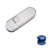 820KR-7 6.5″X2.25″ Red LED Stop/Turn/Tail, Oval, AMP, Grommet-Mount Kit Light Gray