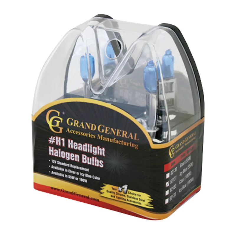 H1 Headlight Halogen Bulb (ICY BLUE) #82131 Gray