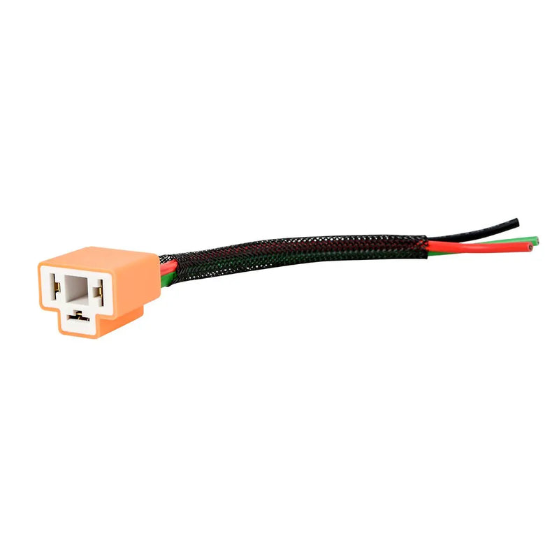 82141 #H4 CERAMICS HIGH TEMP HEADLIGHT PLUG, 14GA UL (TWIN PK) Wheat