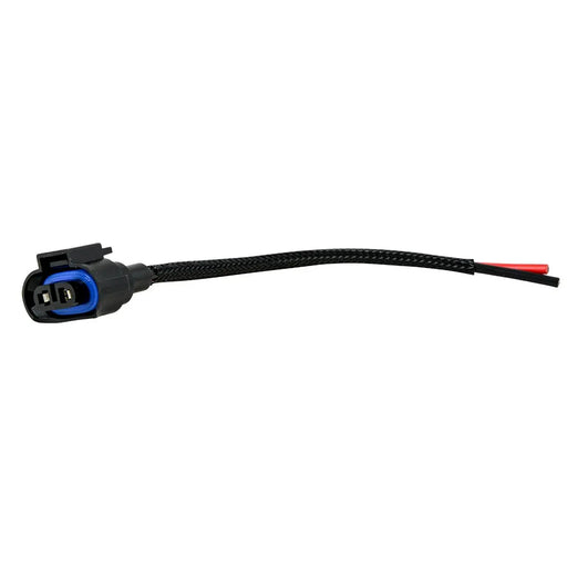 82147 #H8/H11 HIGH TEMP PLASTIC HEADLIGHT PLUG, 14GA UL (TWIN PK) Black