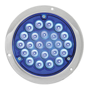 4" Pearl LED Light with Housing  (choose color) 4" ROUND blue/blue (w/housing) Gray