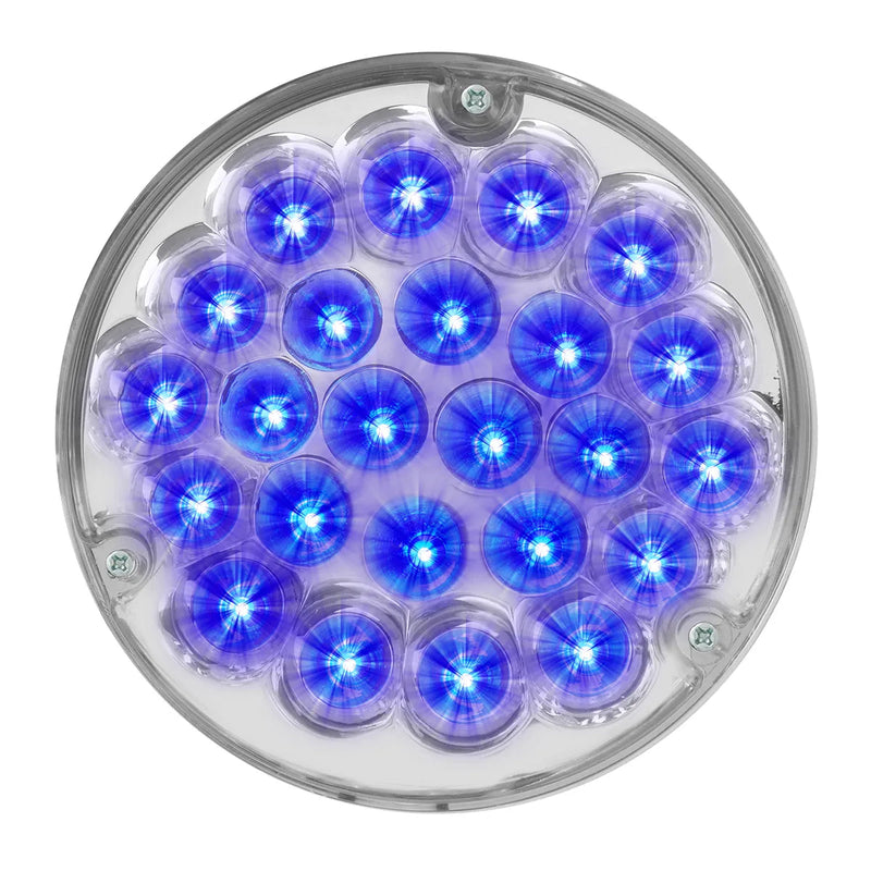 4" Pearl LED Light with Housing  (choose color) 4" ROUND blue/clear (light only),blue/clear (w/housing) Medium Purple