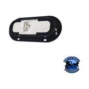 822R-7 7.88"x3.63" Red LED Stop/Turn/Tail, Oval, Flange-Mount Black