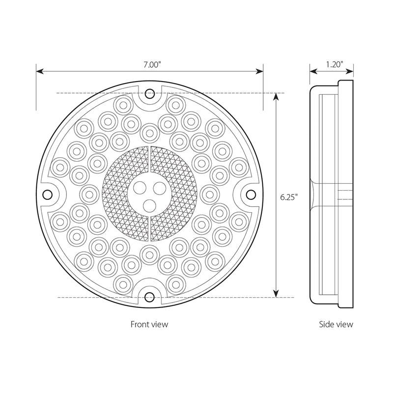 82334 Fleet Series 7" LED Bus Light