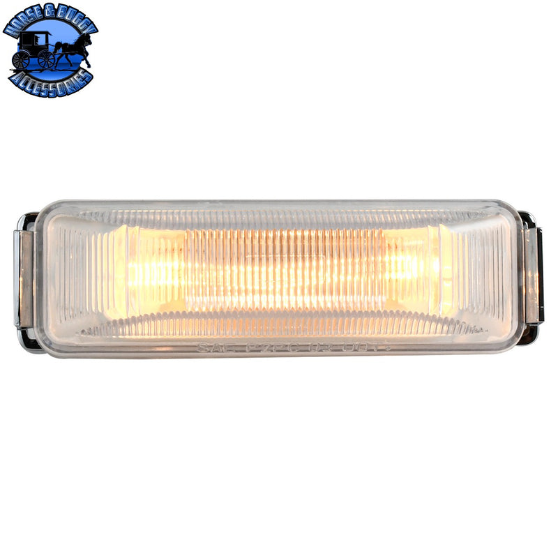 Medium Rectangular 2-Bulb Sealed Marker Light (CHOOSE COLOR)