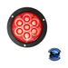 Dark Slate Gray 824R-7 4" Red LED Stop/Turn/Tail, Round, Flange-Mount