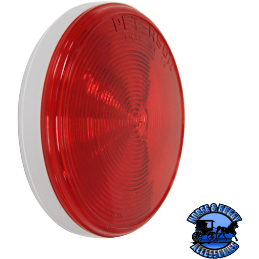 Brown 826R 4" Red LED Stop/Turn/Tail, Round, Single Diode, Grommet-Mount
