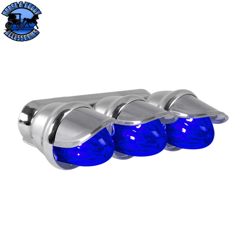 Mini Bullet Style Lights with Visors (Choose a Color)