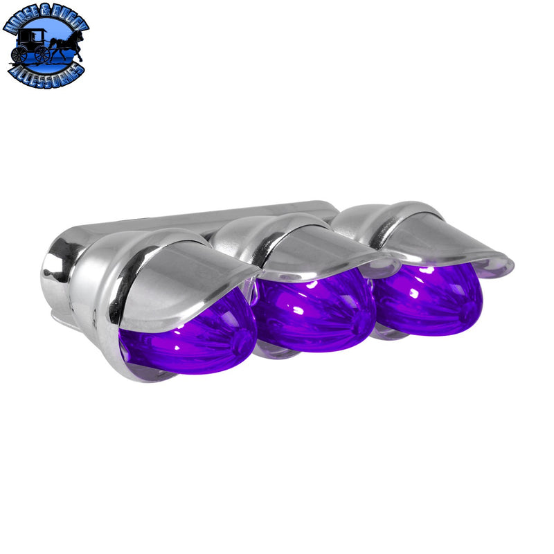 Mini Bullet Style Lights with Visors (Choose a Color)