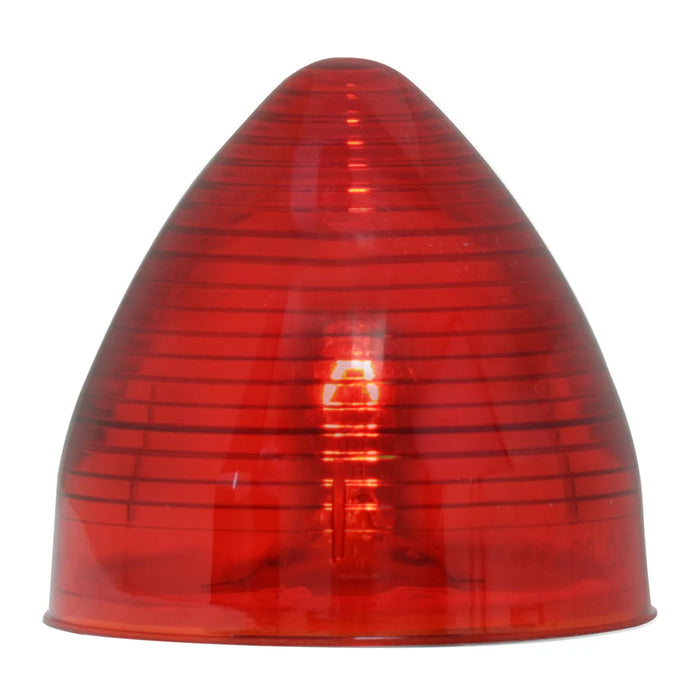 Firebrick 2″ & 2-1/2″ Beehive Sealed Marker Light (choose color) 2" BEEHIVE red w/grommet & pigtail