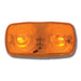 Chocolate Tiger Eye Two-Bulb Marker Light tigar eye amber