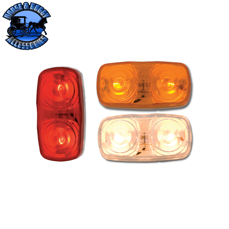 Tiger Eye (Double Bubble) Two-Bulb Marker Light (CHOOSE COLOR)