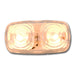 Wheat Tiger Eye Two-Bulb Marker Light tigar eye clear