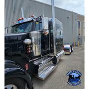 Kenworth w900L 2018 newer (Choose cab and year style) 50" DPF and battery stepbox covers BATTERY BOX BATTERY BOX COVER (aero cab),BATTERY BOX COVER (flat glass),DPF COVER YEAR 2018-2024,DPF COVER YEAR 2025 NEWER Slate Gray