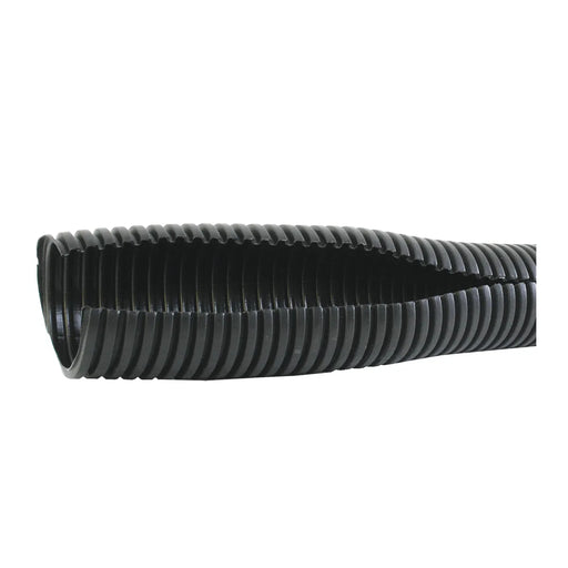 Dark Slate Gray 3/8" ID BLACK CORRUGATED SPLIT LOOM, 100FT/ROLL