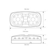 TIGER EYE AMBER/AMBER 16-LED MARKER LIGHT #85240 MARKER LIGHT Light Gray
