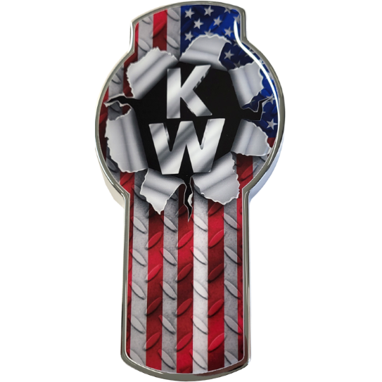 KENWORTH EMBLEM USA EMBLEM Light Slate Gray