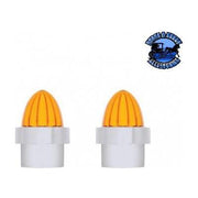Stainless Bumper Guide Kit With Watermelon Lens Top - Amber Lens (Pair) #86068 bumper Light Gray