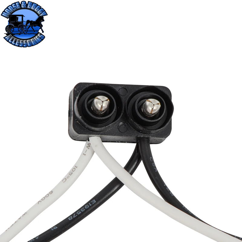 86098-1 CONTINUOUS 2-PRONG 18" LEAD LIGHT PLUG WIRE HARNESS (sold by the plug)