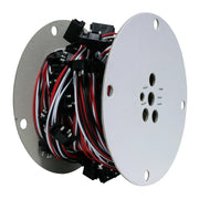 CONTINUOUS 3-PRONG RIGHT ANGLE LIGHT PLUG WIRE HARNESS , 24", 50 PLUGS/ROLL (SELL BY PLUG) Gray