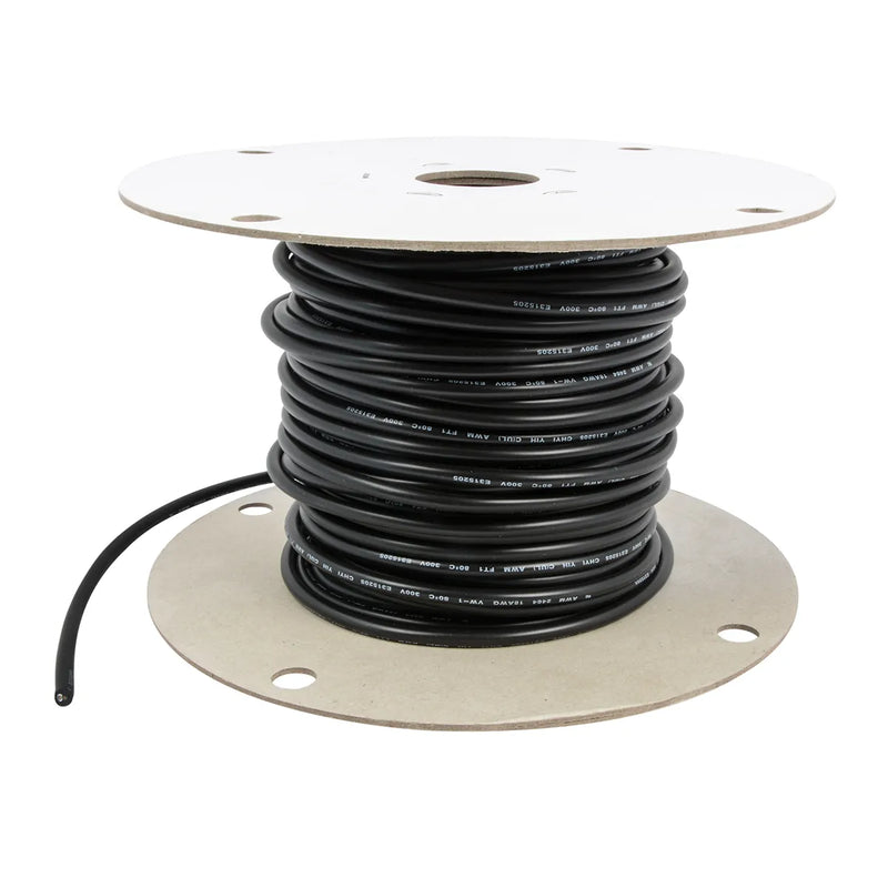 #86110 18GA PARALLEL BLACK/WHITE WIRE W/ BLACK JACKET, 100FT ROLL WIRE Light Gray